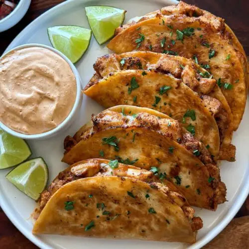 Crispy Honey Chipotle Chicken Quesadilla with Side Salad- NEW!!
