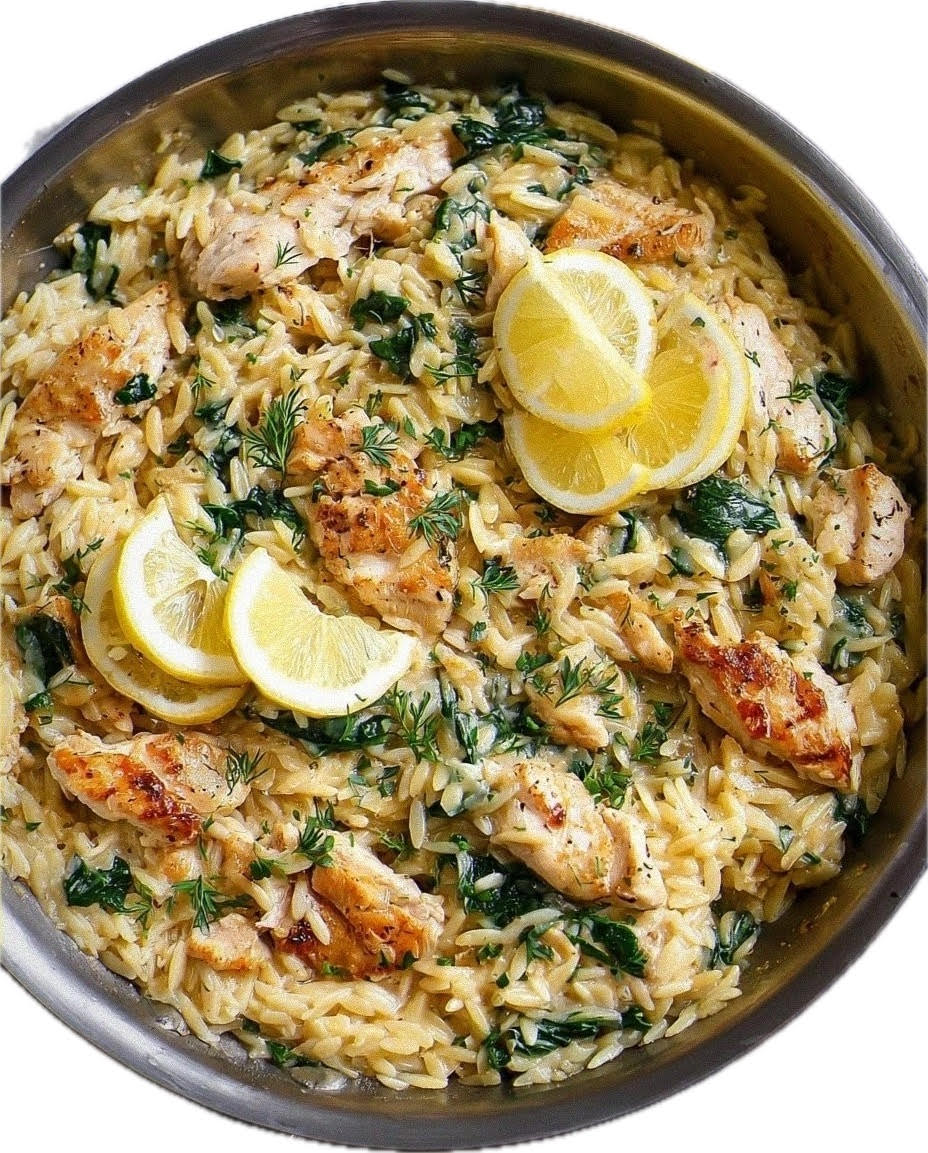 Lemon Herb Chicken Orzo